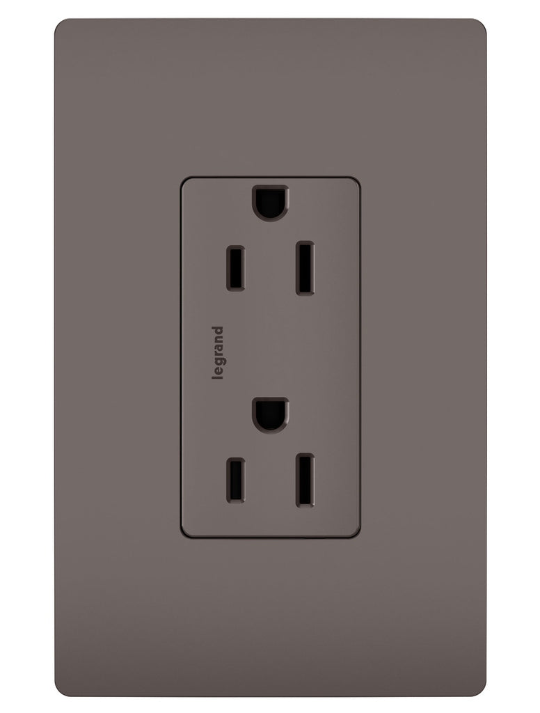 Legrand 885TR Tamper-Resistant Outlet, Brown