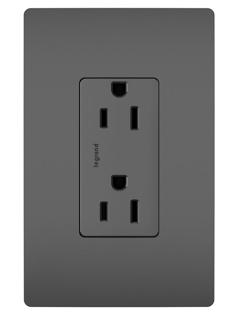 Legrand 885TRBK Tamper-Resistant Outlet, Black