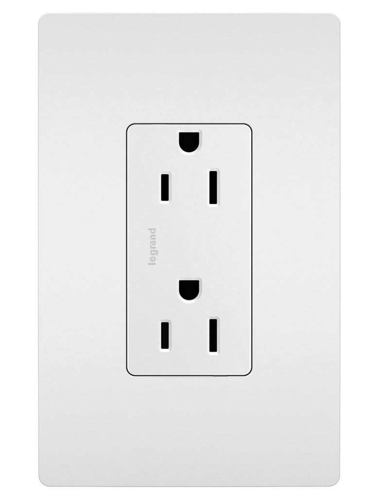 Legrand 885TRW Tamper-Resistant Outlet, White