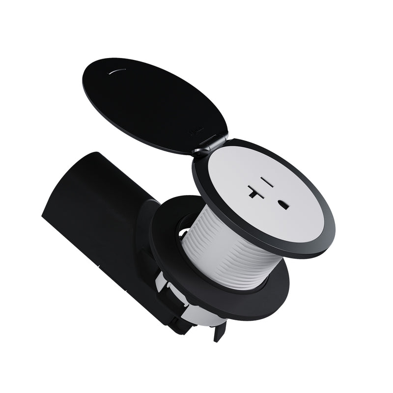 Legrand CP498LBK Kitchen Countertop Outlet Lid BK, Black