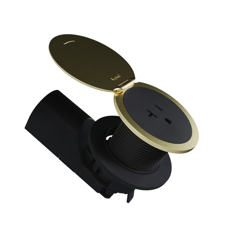 Legrand CP498LCB Kitchen Countertop Outlet Lid, Champagne Bronze