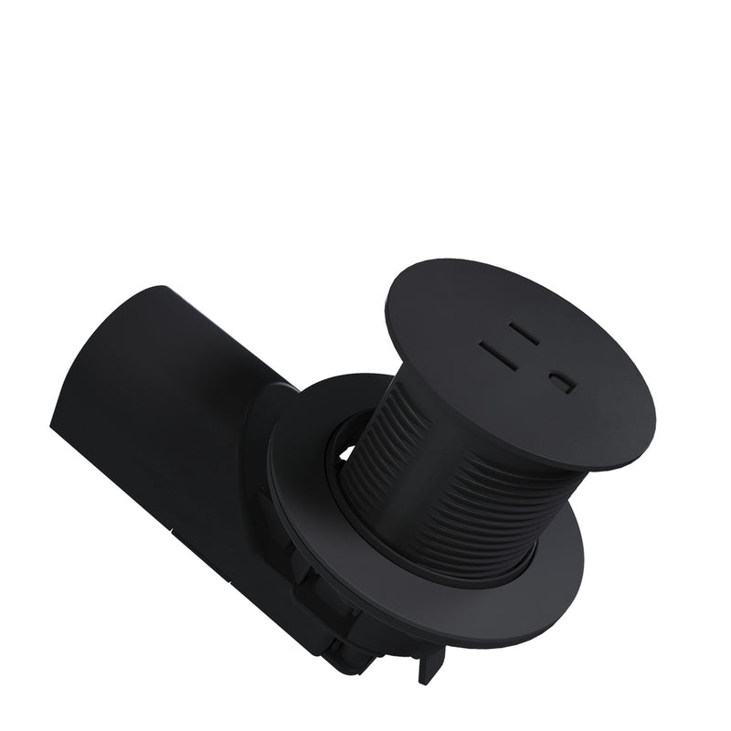 Legrand CP498TR15BK Single Kitchen Countertop Outlet TR 15A 125V, Black
