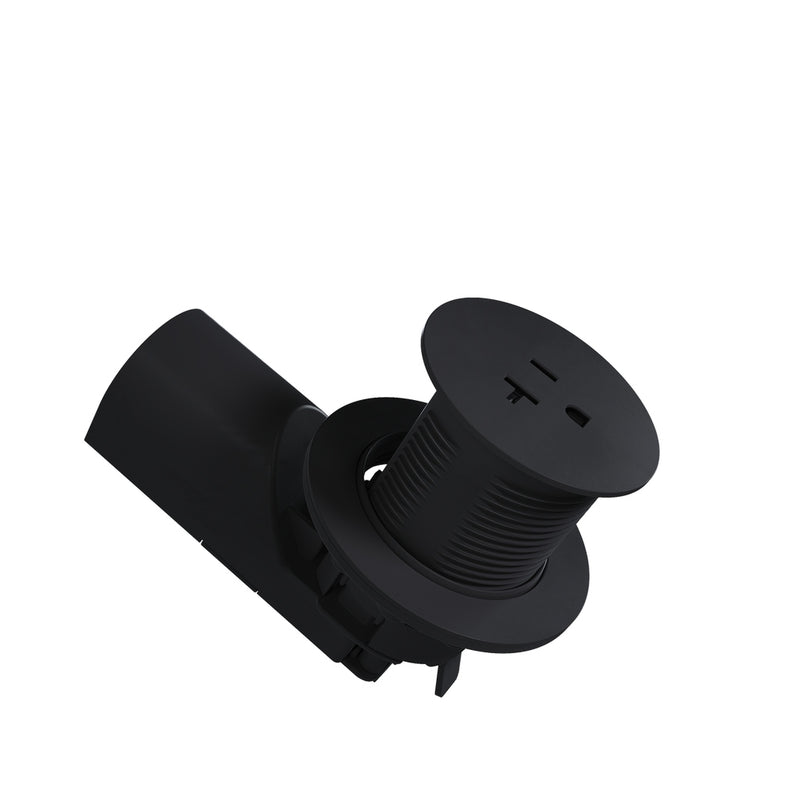 Legrand CP498TR20BK Single Kitchen Countertop Outlet TR 20A 125V, Black