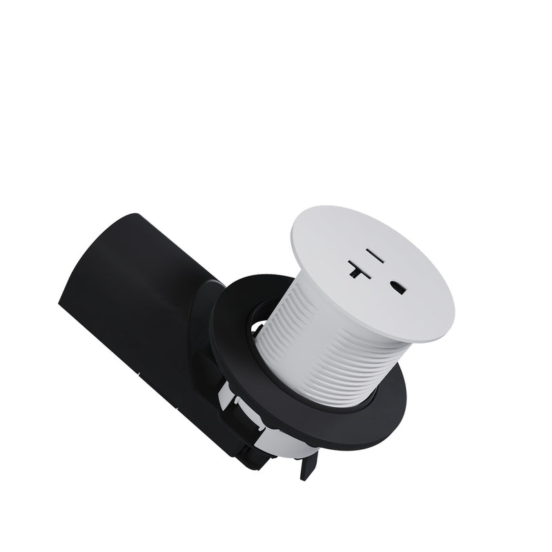 Legrand CP498TR20W Single Kitchen Countertop Outlet TR 20A 125V, White