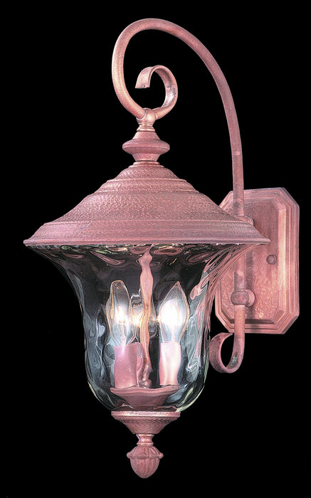 Framburg 8325 RC Three Light Exterior Wall Mount, Raw Copper