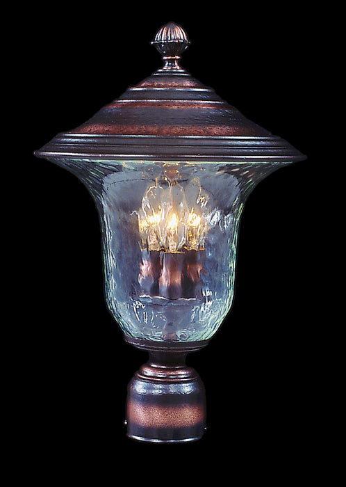 Framburg 8327 SBR Three Light Exterior Post Mount, Siena Bronze