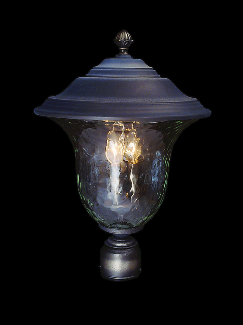 Framburg 8332 IRON Three Light Exterior Post Mount, Iron