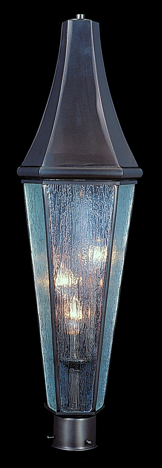 Framburg 8926 SBR Three Light Exterior Post Mount, Siena Bronze