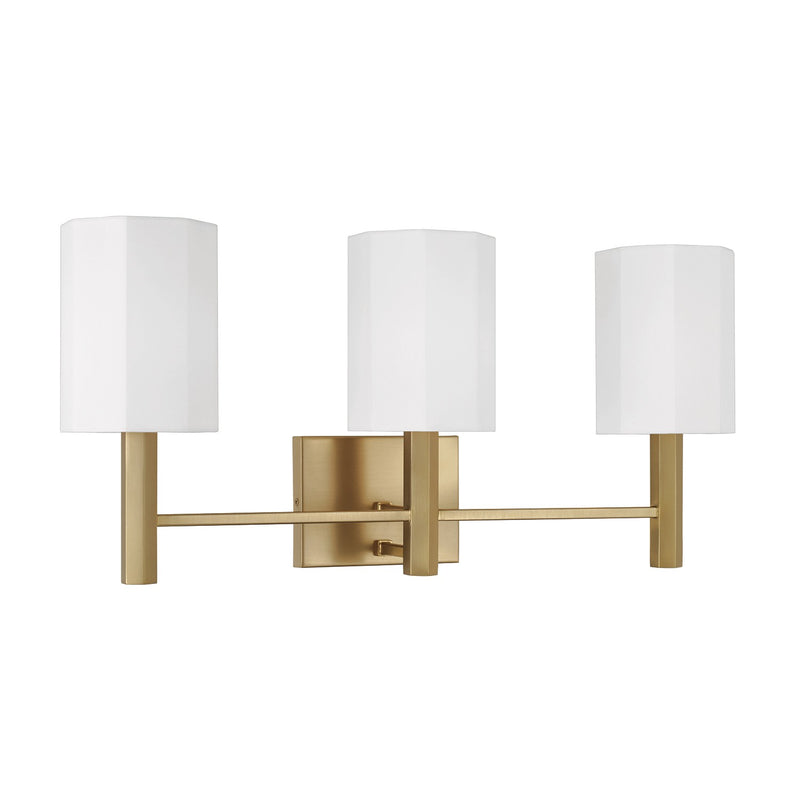 Capital Lighting 159531AD-716 Three Light Vanity, Aged Brass