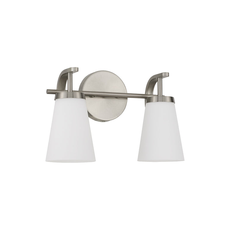 Capital Lighting 161021BN-660 Two Light Vanity, Brushed Nickel