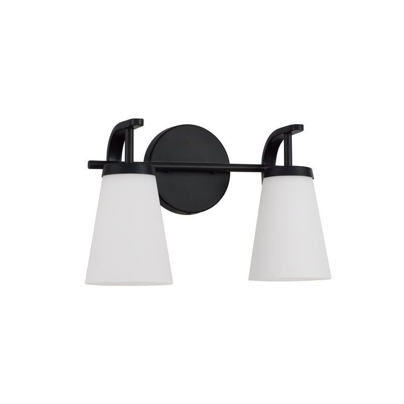 Capital Lighting 161021MB-660 Two Light Vanity, Matte Black