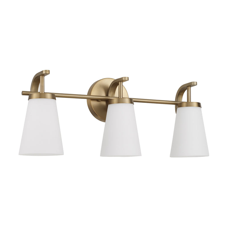 Capital Lighting 161031AD-660 Three Light Vanity, Aged Brass