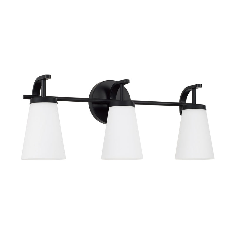 Capital Lighting 161031MB-660 Three Light Vanity, Matte Black