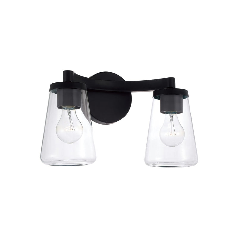 Capital Lighting 161921MB-664 Two Light Vanity, Matte Black