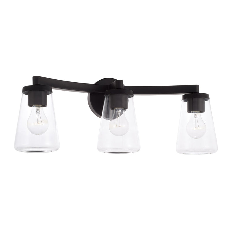 Capital Lighting 161931MB-664 Three Light Vanity, Matte Black