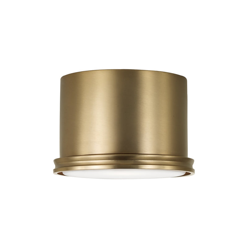 Capital Lighting 259412AD One Light Flush Mount, Aged Brass