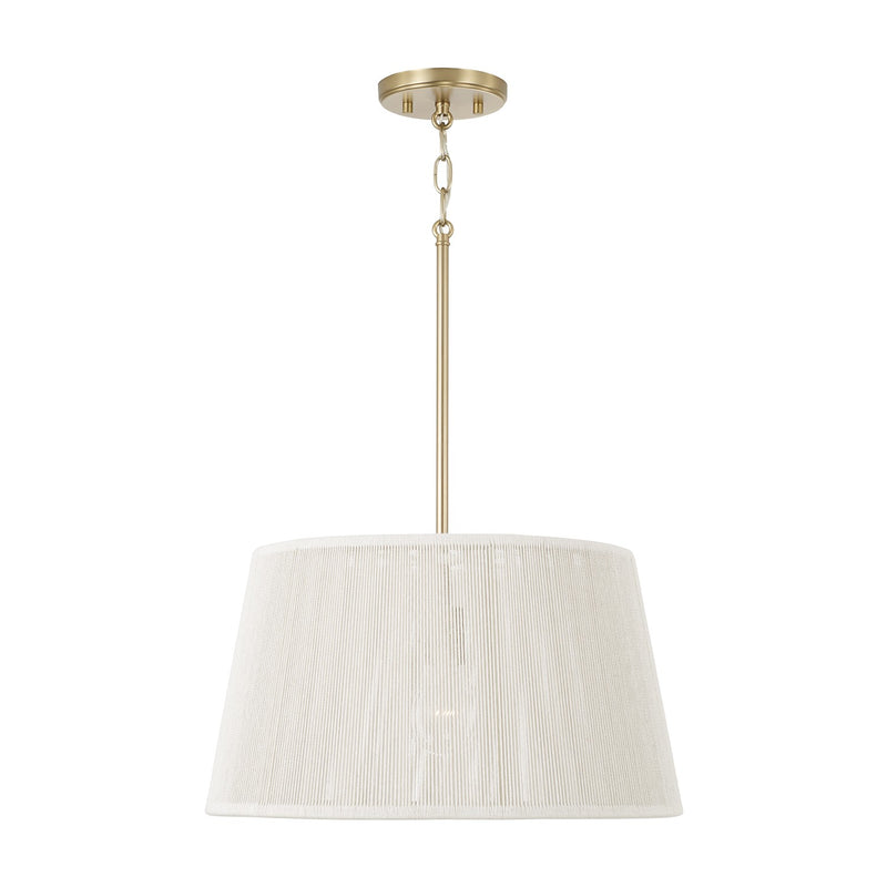 Capital Lighting 357913MA One Light Pendant, Matte Brass