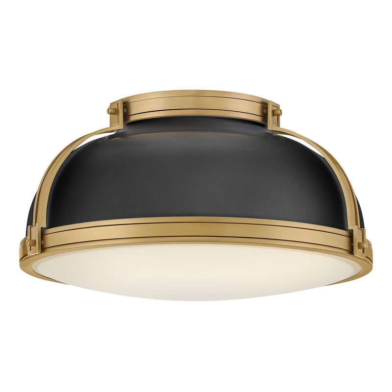 Hinkley 46353BK-LCB LED Flush Mount, Black