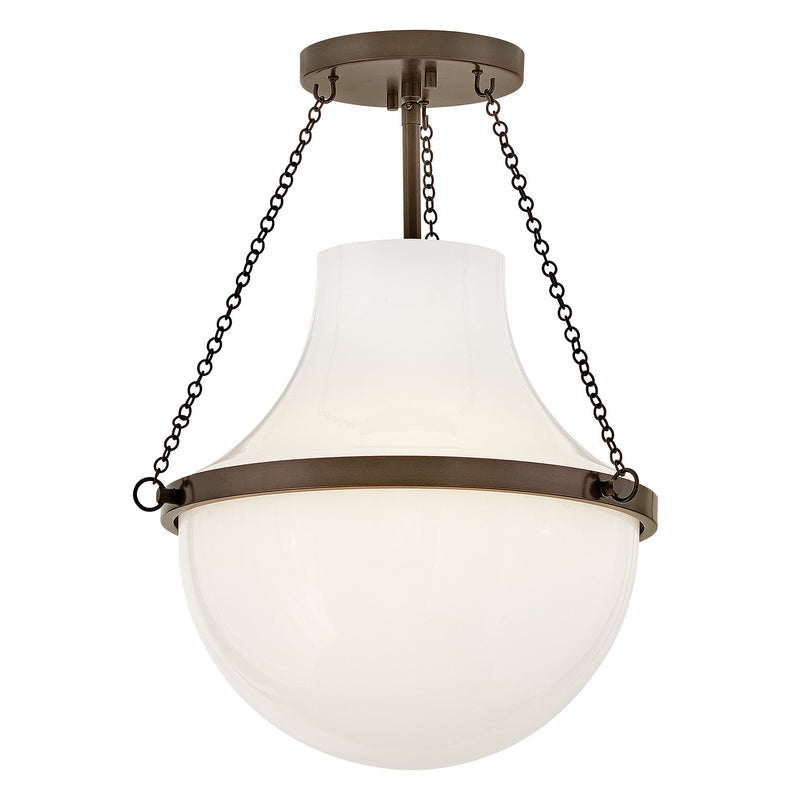 Hinkley 46891HZ LED Semi-Flush Mount, Heritage Bronze
