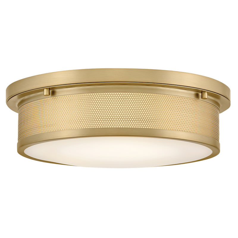 Hinkley 48561LCB LED Flush Mount, Lacquered Brass