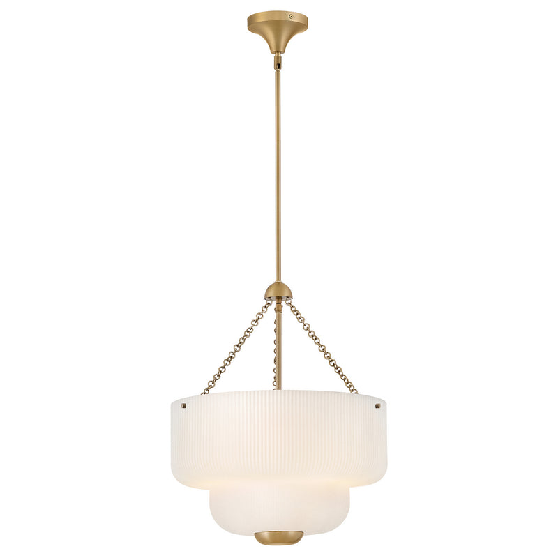 Hinkley 48573LCB LED Pendant, Lacquered Brass