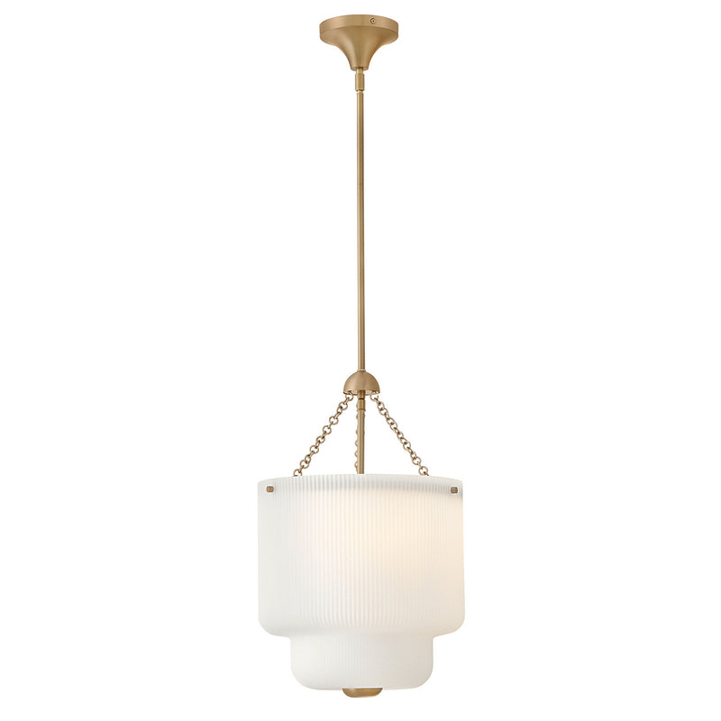 Hinkley 48577LCB LED Pendant, Lacquered Brass