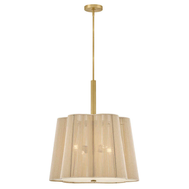 Hinkley 48586LCB LED Chandelier, Lacquered Brass