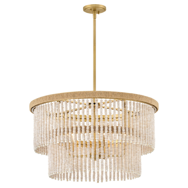 Hinkley 48604LCB LED Chandelier, Lacquered Brass