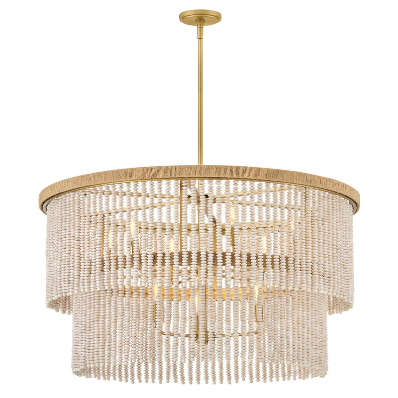 Hinkley 48606LCB LED Chandelier, Lacquered Brass