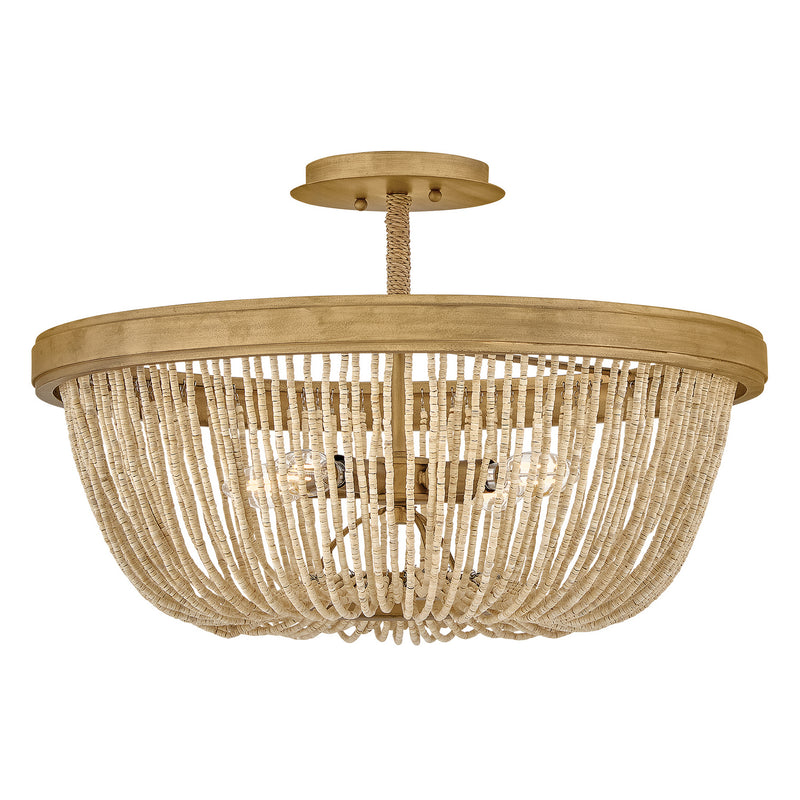 Hinkley 48613BNG LED Semi-Flush Mount, Burnished Gold