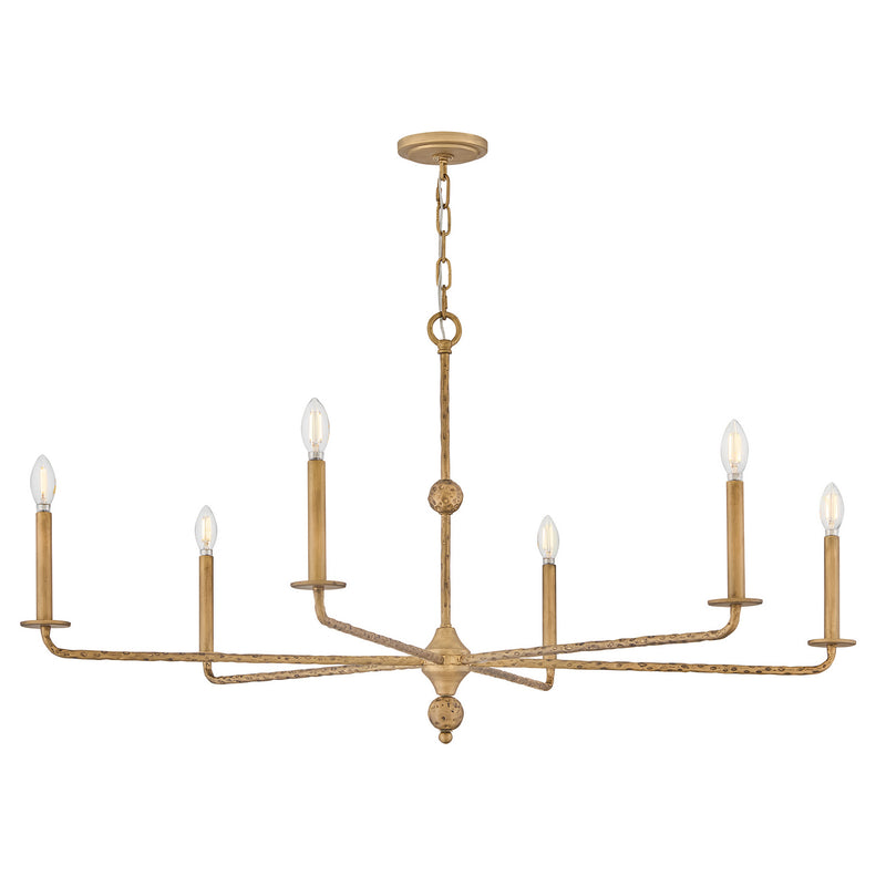 Hinkley 48628BNG LED Chandelier, Burnished Gold