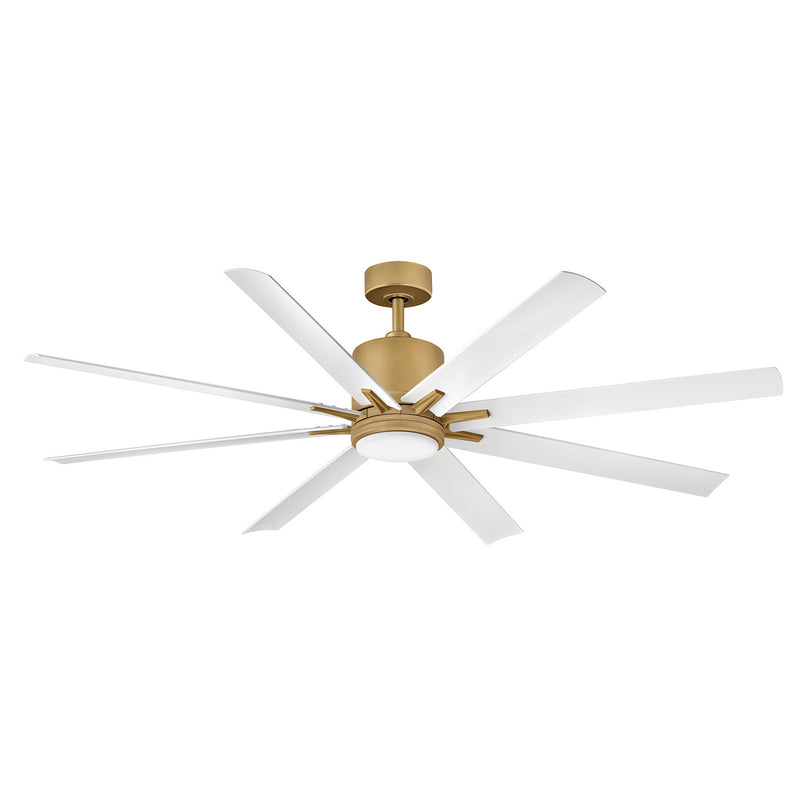 Hinkley 907166FHB-LWD 66" Smart Fan, Heritage Brass