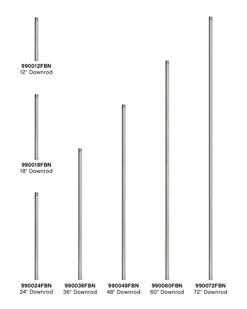 Hinkley 990018FBN Downrod, Brushed Nickel