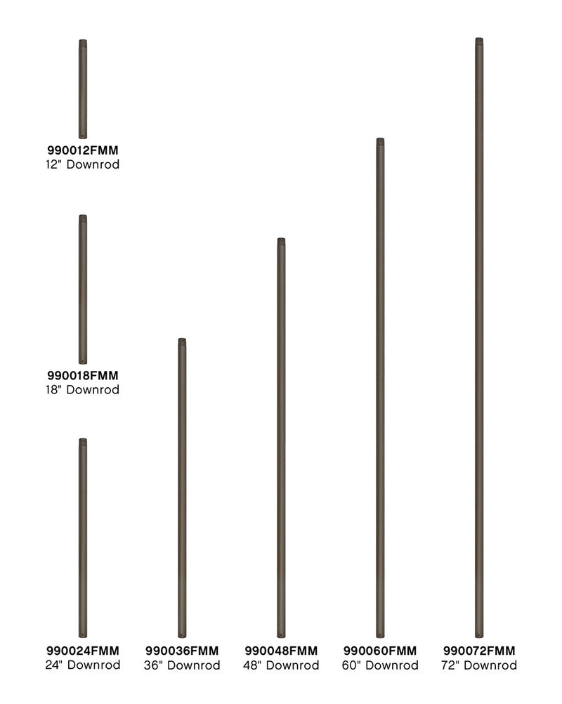 Hinkley 990036FMM Downrod, Metallic Matte Bronze