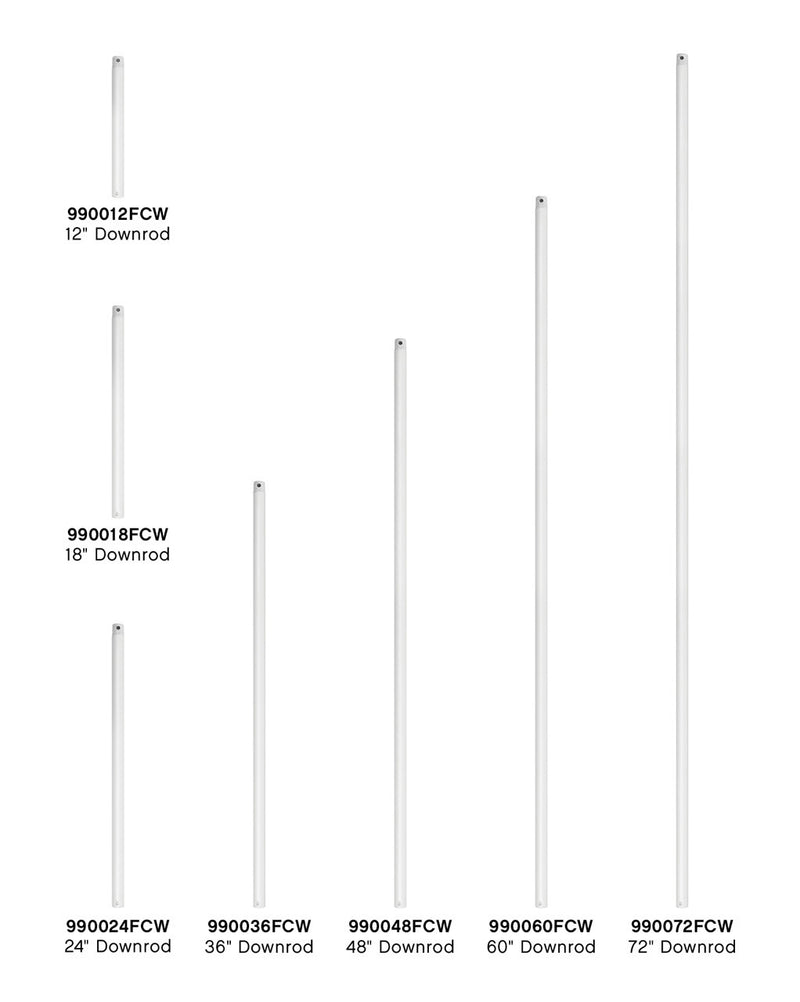 Hinkley 990072FCW Downrod, Chalk White