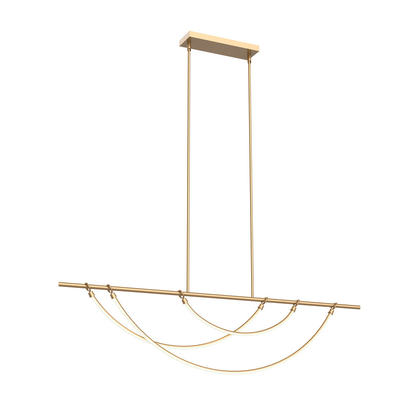 Alora LP317460VB-UNV-010 LED Linear Pendant, Vintage Brass