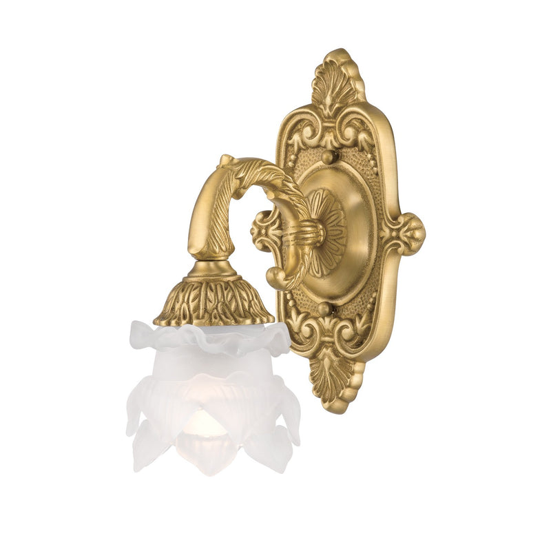 Crystorama 5221-AG One Light Wall Sconce, Aged Brass