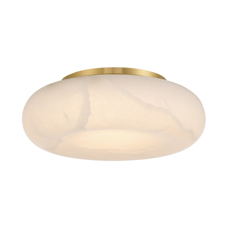 Crystorama AME-405-AG LED Flush Mount, Aged Brass