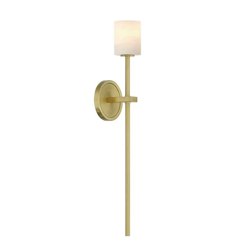 Crystorama ARA-10261-SB-ST LED Wall Sconce, Soft Brass