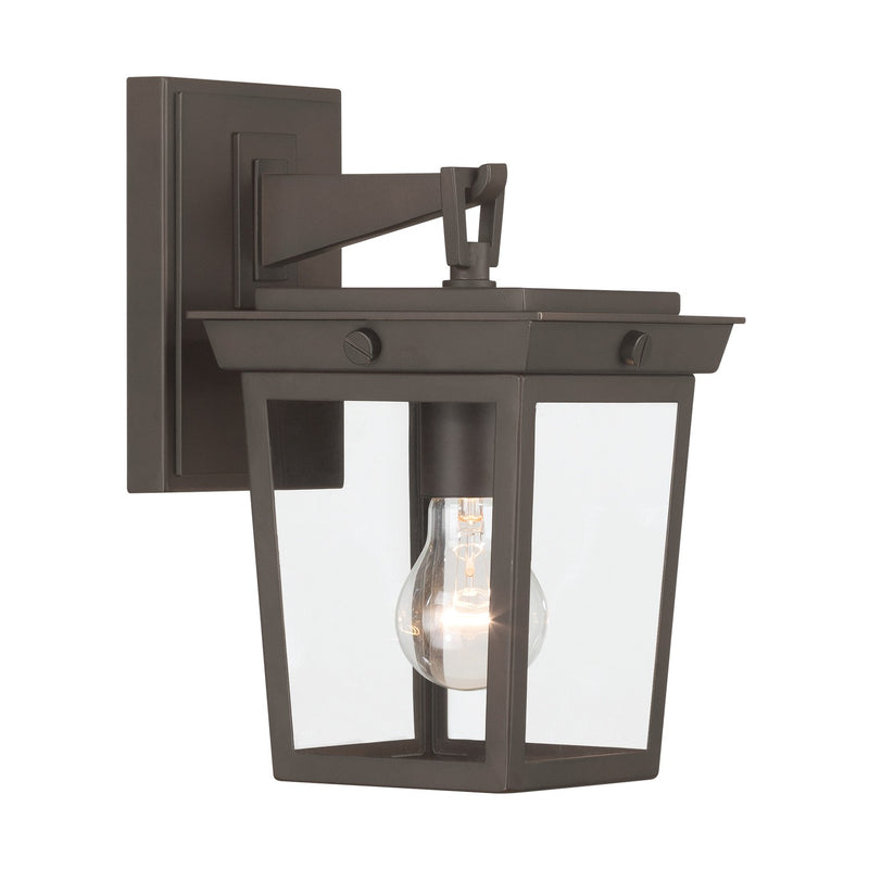Crystorama BEL-A8061-TZ One Light Outdoor Wall Sconce, Twilight Bronze
