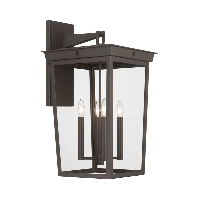 Crystorama BEL-A8064-TZ Four Light Outdoor Wall Sconce, Twilight Bronze