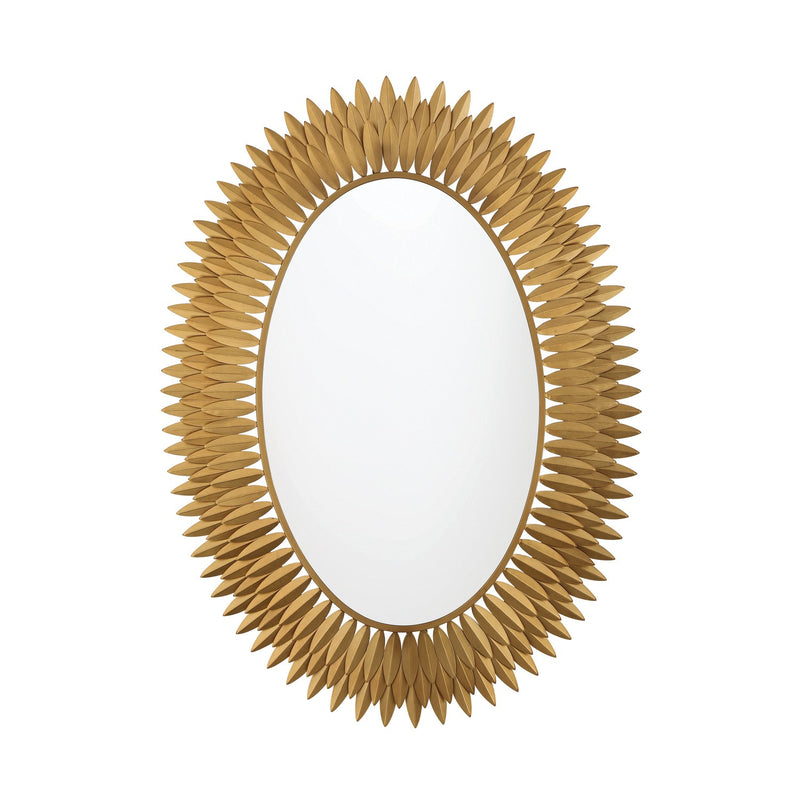 Crystorama BRH-M500-GA LED Mirror, Antique Gold