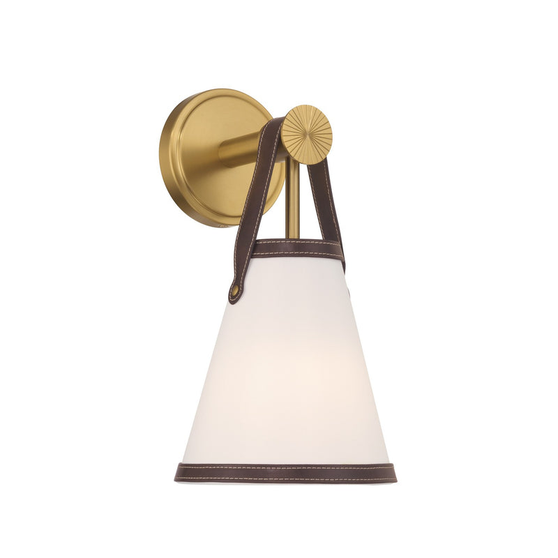 Crystorama CAL-2401-LG One Light Wall Sconce, Luxe Gold