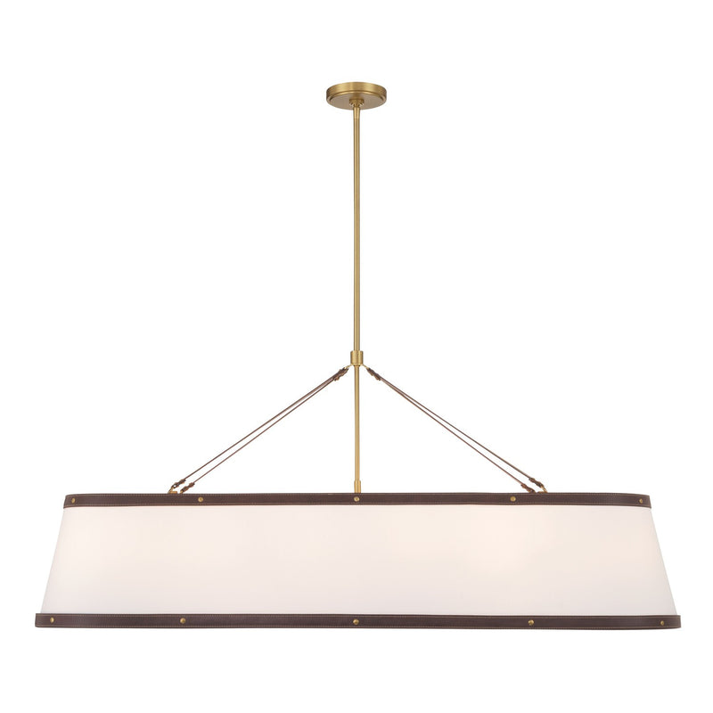 Crystorama CAL-2407-LG Six Light Chandelier, Luxe Gold