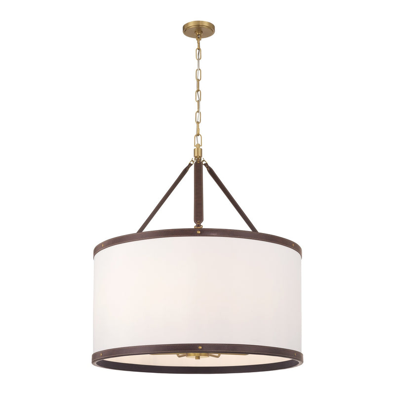 Crystorama CAL-2408-LG Eight Light Pendant, Luxe Gold