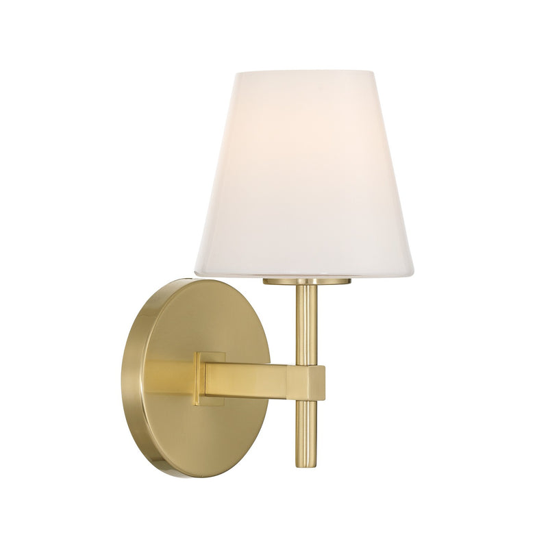 Crystorama COL-201-VG One Light Wall Sconce, Vibrant Gold