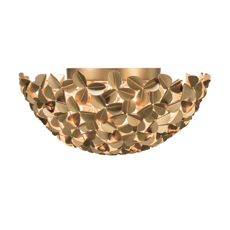 Crystorama COR-7100-SG Three Light Flush Mount, Soft Gold
