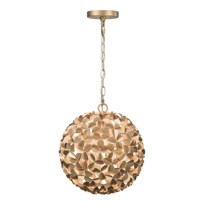 Crystorama COR-7105-SG One Light Chandelier, Soft Gold