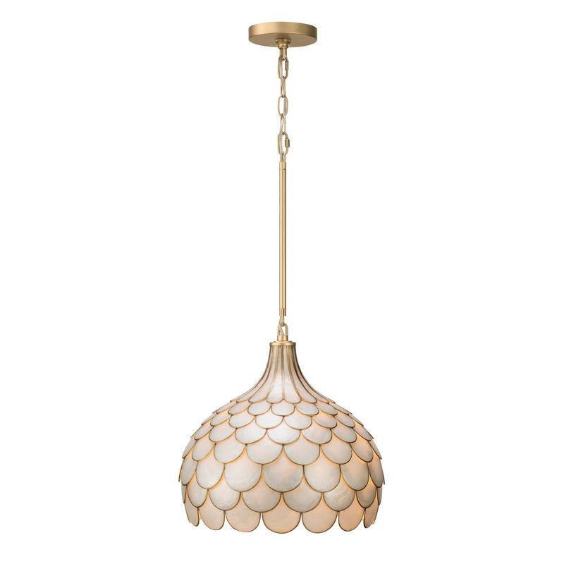 Crystorama DRB-7003-SG Three Light Pendant, Soft Gold