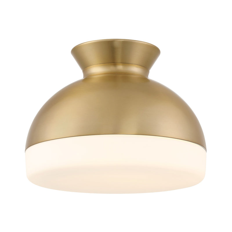 Crystorama GID-4003-VG Two Light Flush Mount, Vibrant Gold